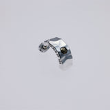 Hammered Texture Hoop Earring : Double Dorje-ZOCALO.JAPAN