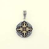 Double Dragon with Crown Double Dorje : Necklace Chain Set-ZOCALO.JAPAN