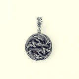 Double Dragon with Crown Double Dorje : Necklace Chain Set-ZOCALO.JAPAN