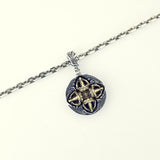 Double Dragon with Crown Double Dorje : Necklace Chain Set-ZOCALO.JAPAN