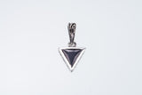 Jeweled Ivy Triangle Pendant : (Black CZ)-ZOCALO.JAPAN