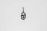 Jeweled Tibetan Smile Skull Charm : (Garnet CZ)-ZOCALO.JAPAN