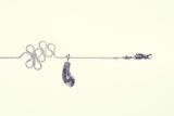 Phoenix Tail Feather Charm : (White CZ)-ZOCALO.JAPAN