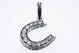Horse Shoe Charm : (White CZ)-ZOCALO.JAPAN