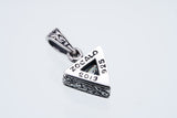 Jeweled Ivy Triangle Pendant : (White CZ)-ZOCALO.JAPAN
