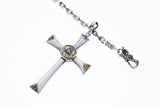 Eye of Providence Cross Pendant : White CZ-ZOCALO.JAPAN