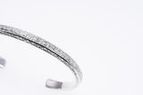 Narrow Ivy Bangle (S) (White Finish)-ZOCALO.JAPAN