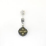 Double Dragon with Crown Double Dorje Stud-ZOCALO.JAPAN