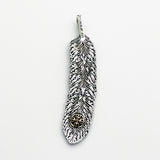 ZOCALO.JP CBD Feather Pendant Weed Ganja Dorje Vajra