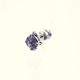 Dragon Claw Ear Stud : (Black Rutilated Quartz)-ZOCALO.JAPAN