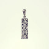 Ivy Cross Pendant : (White CZ)-ZOCALO.JAPAN