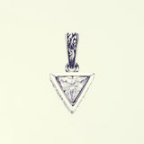 Jeweled Ivy Triangle Pendant : (White CZ)-ZOCALO.JAPAN