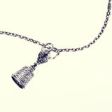 Tibetan Dragon Dorje Bell : Necklace Chain Set-ZOCALO.JAPAN