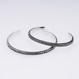 Narrow Ivy Bangle (L) (Antique Finish)-ZOCALO.JAPAN