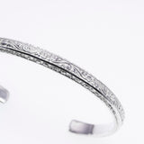 Narrow Ivy Bangle (S) (White Finish)-ZOCALO.JAPAN