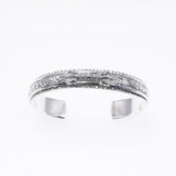 Wide Ivy Bangle (White Finish)-ZOCALO.JAPAN