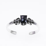Fleur de lis Bangle : Black CZ-ZOCALO.JAPAN