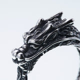 Ouroboros Dragon Ring (L)-ZOCALO.JAPAN