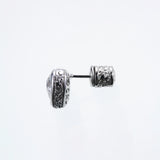 Jeweled Ivy Heart Stud : L ( White CZ)-ZOCALO.JAPAN