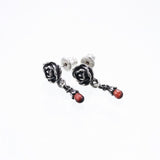 Jeweled Rose Stud : (Garnet)-ZOCALO.JAPAN
