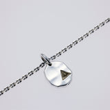 Hammered Texture Plate Pendant : Eye of Providence-ZOCALO.JAPAN
