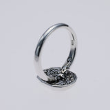 Hammered Texture Plate Ring : Double Dorje-ZOCALO.JAPAN