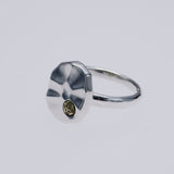 Hammered Texture Plate Ring : Double Dorje-ZOCALO.JAPAN