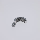 Hammered Texture Hoop Earring : Leaf-ZOCALO.JAPAN