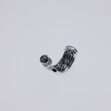 Hammered Texture Hoop Earring : Leaf-ZOCALO.JAPAN