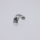 Hammered Texture Hoop Earring : Eye of Providence-ZOCALO.JAPAN