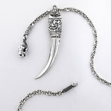 Anchor Oval Necklace / Saber Toothed Tiger-ZOCALO.JAPAN