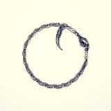 Charm Lock Bracelet :Saber Toothed Tiger : Oval Anchor-ZOCALO.JAPAN