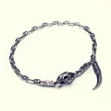 Charm Lock Bracelet :Saber Toothed Tiger : Oval Anchor-ZOCALO.JAPAN
