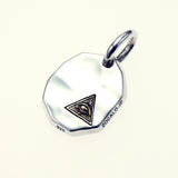 Hammered Texture Plate Pendant : Eye of Providence-ZOCALO.JAPAN