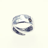 Hammered Texture Ring : Double Dorje-ZOCALO.JAPAN