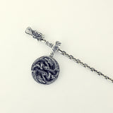 Double Dragon with Crown Double Dorje : Necklace Chain Set-ZOCALO.JAPAN