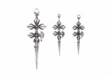 Bird Double Dorje Kartika Dagger (S) : (Garnet / Blue Moonstone)-ZOCALO.JAPAN