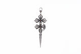 Bird Double Dorje Kartika Dagger (S) : Garnet / Rainbow Moonstone-ZOCALO.JAPAN