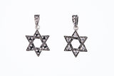 Jewish Star Charm : (White CZ)-ZOCALO.JAPAN