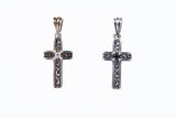 Trench Cross Charm : (Black CZ)-ZOCALO.JAPAN
