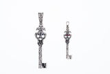Antique Key : Type2 (Garnet & Sapphire)-ZOCALO.JAPAN