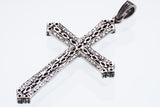 Marcasite Cross Pendant : S (Garnet)-ZOCALO.JAPAN