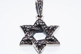 Jewish Star Pendant : S (Black CZ)-ZOCALO.JAPAN