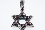 Jewish Star Pendant : S (Garnet)-ZOCALO.JAPAN