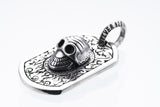 Tibetan Smile Skull Dog Tag-ZOCALO.JAPAN
