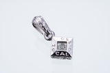 Jeweled Ivy Square Pendant : L (White CZ)-ZOCALO.JAPAN