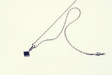Jeweled Ivy Square Pendant : L (Black CZ)-ZOCALO.JAPAN