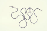 Jeweled Ivy Square Pendant : L (White CZ)-ZOCALO.JAPAN