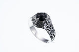 Islamic Round Ring : S (Black Star)-ZOCALO.JAPAN