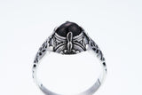 Islamic Round Ring : S (Black Star)-ZOCALO.JAPAN